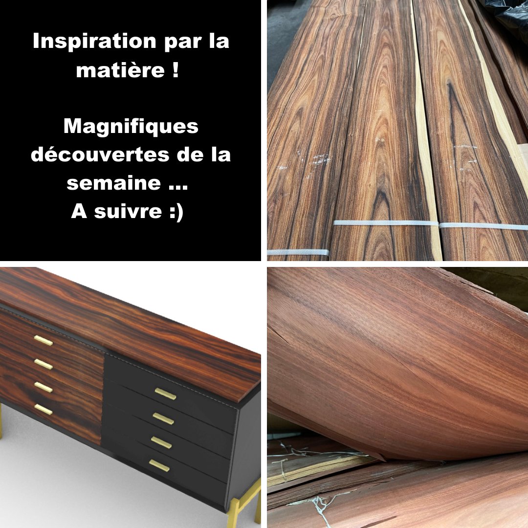 Somptueux Palissandre de Santos et bien d'autres essences trouvées cette semaine qui inspirent pour de prochaines réalisations ... A suivre 

#savoirfaire #surmesure #madeinfrance #viaducdesarts 
#decoration #decorationinterieur
#ebeniste