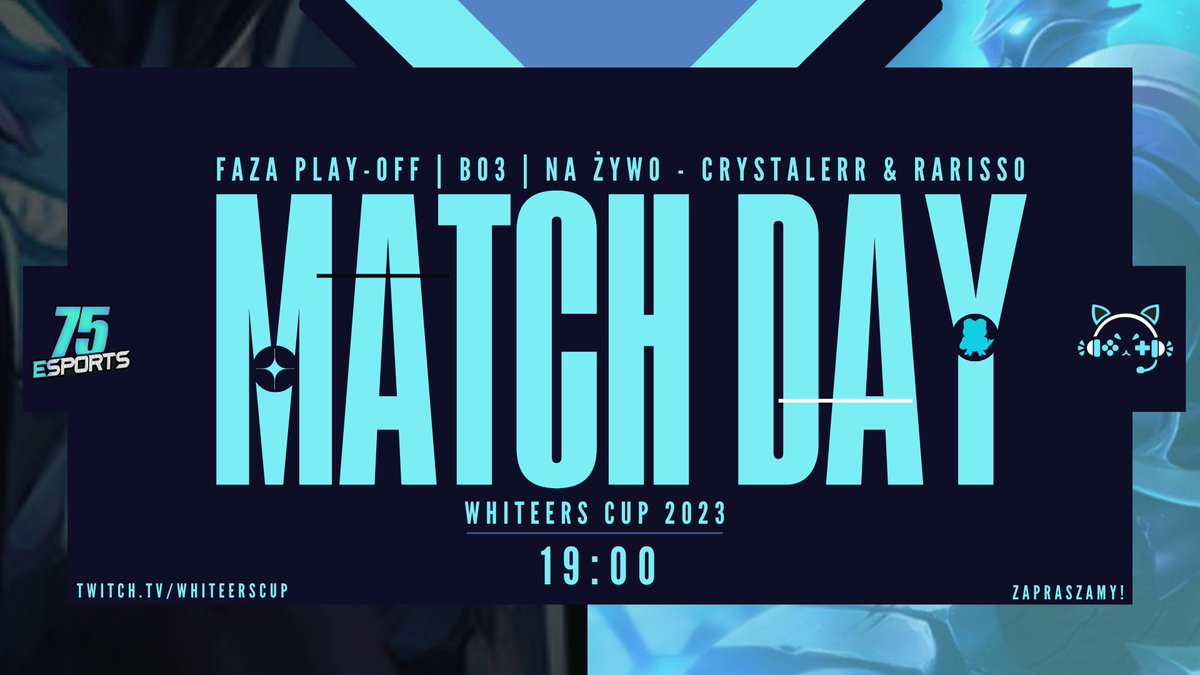 Whiteers Cup (@whiteerscup) on Twitter photo TO JUŻ PÓŁFINAŁY!
Zapraszamy na godz. 19:00, gdzie <a href="/75_Esports_/">75 Esports</a> będzie walczyło przeciwko <a href="/Keep0nTrying/">Keep On Trying</a> o finał 6 sezonu turnieju pretendenta!
Nie może cię zabraknąć! 💙
PS: cast: @CrystaIerr & <a href="/Rariso/">Rarisso</a> TO JUŻ PÓŁFINAŁY!
Zapraszamy na godz. 19:00, gdzie <a href="/75_Esports_/">75 Esports</a> będzie walczyło przeciwko <a href="/Keep0nTrying/">Keep On Trying</a> o finał 6 sezonu turnieju pretendenta!
Nie może cię zabraknąć! 💙
PS: cast: @CrystaIerr & <a href="/Rariso/">Rarisso</a>