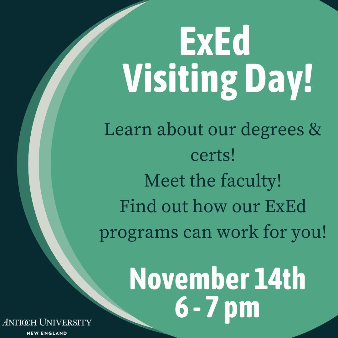 Calling all #experiencededucators! Have you been thinking about pursuing a graduate degree but need more information? Check out our virtual visiting day on November 14th!

buff.ly/46w0dRq 

@HumaneEducation, @ZoeWeil, @CriticalSkills1, @MrsVanSteam 

#Education #EdChat