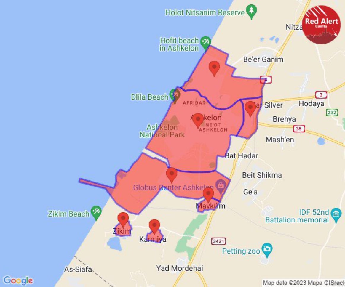 🇵🇸🇮🇱 | URGENTE - GUERRA ISRAEL-GAZA: Bombardeo masivo de cohetes ahora mismo hacia la ciudad de Ashkelon en Israel.