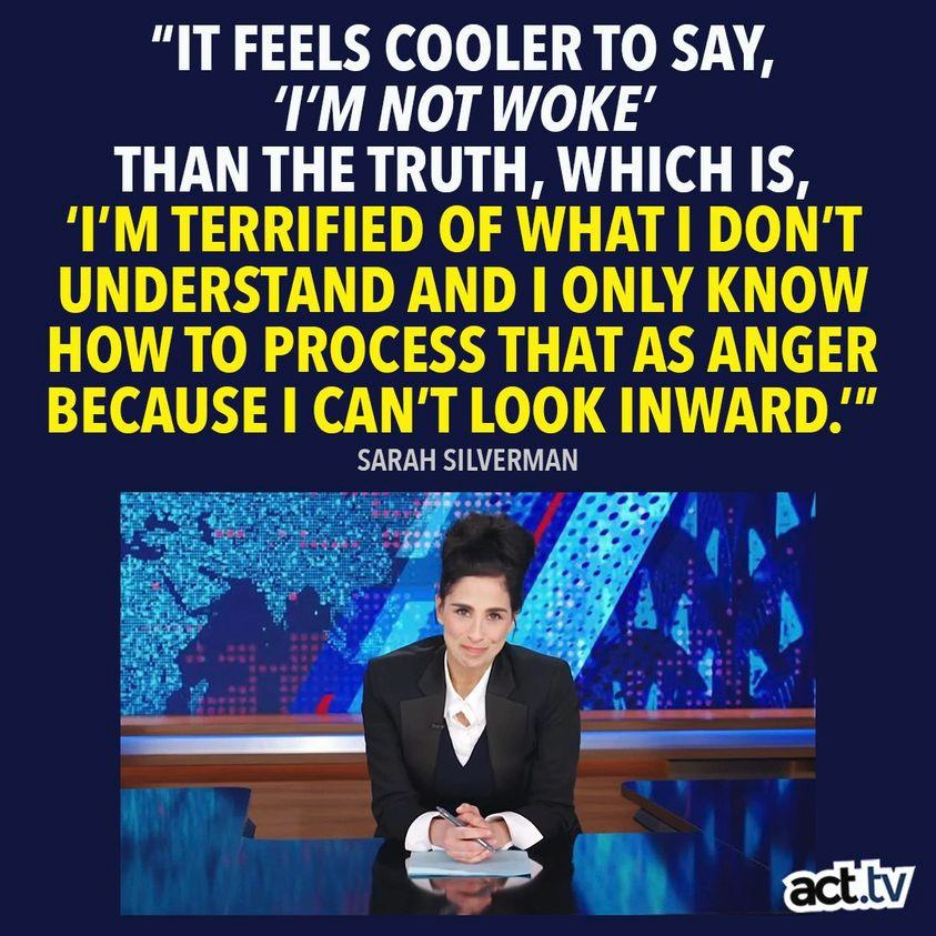 You can always trust Sarah Silverman to get right to the point and to the right point.