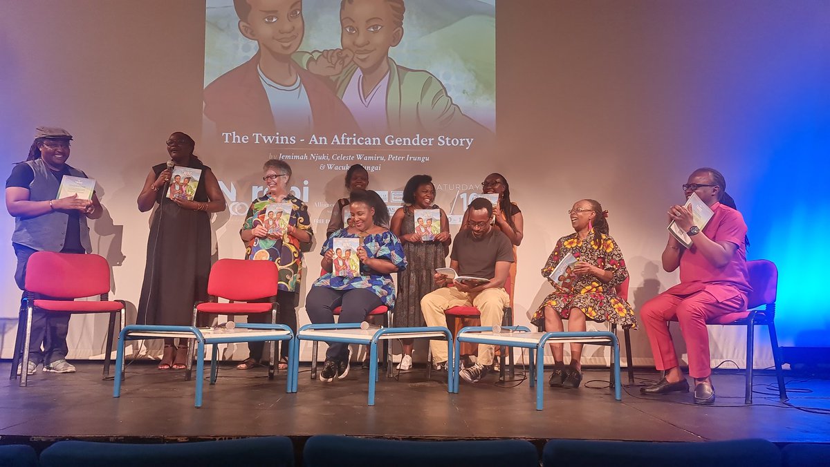 DebisiAraba's tweet photo. I was proud to join my friends yesterday as they launched 'The Twins - An African Story.' This game-changing novel distills knowledge and insights from decades of research on gender equality. Congratulations, @jemimah_njuki, @toonsbyceleste, @justwacuka, &amp; @IrunguPeter 👏🏿👏🏿👏🏿 https://t.co/OJjleuWwhW