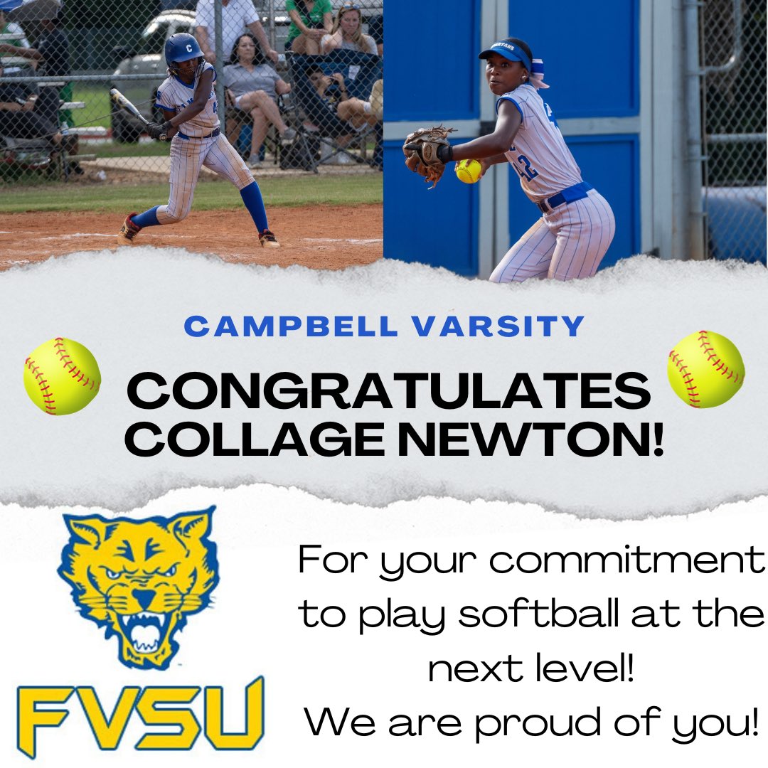 CHSSpartan_softball (@chs_spartan_sb) on Twitter photo We are so proud of our <a href="/softballcollage/">Collage Newton 2024</a> on your commitment to play for <a href="/fvsu_softball/">FVSU Softball</a>! #GoWildcats We are so proud of our <a href="/softballcollage/">Collage Newton 2024</a> on your commitment to play for <a href="/fvsu_softball/">FVSU Softball</a>! #GoWildcats