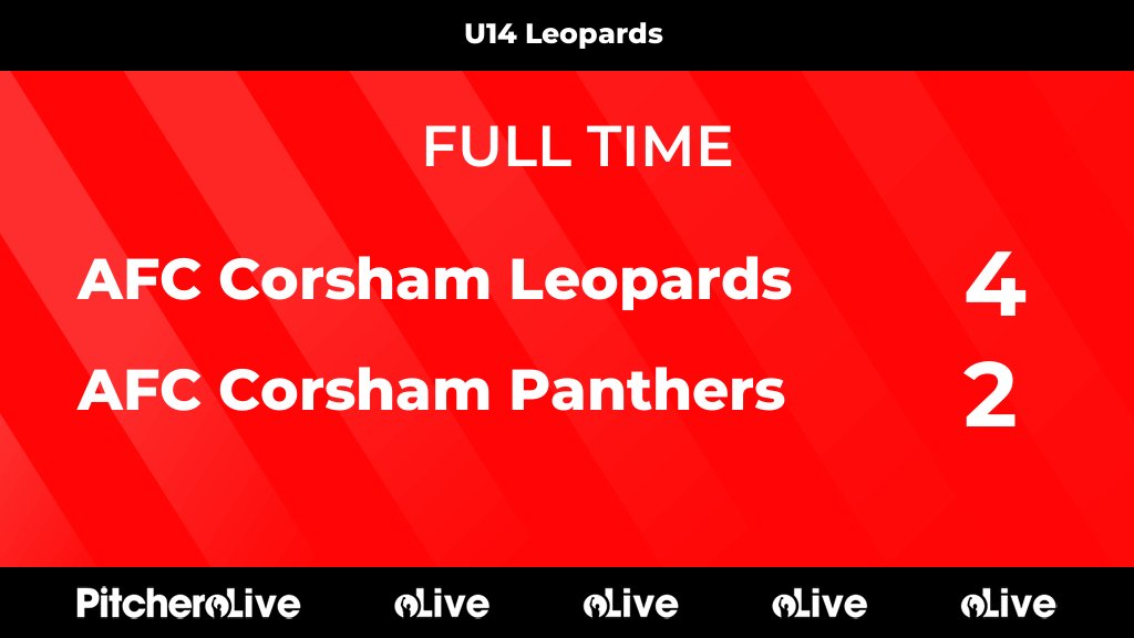 FULL TIME: AFC Corsham Leopards 4 - 2 AFC Corsham Panthers
#AFCAFC #Pitchero
afccorsham.co.uk/teams/241909/m…