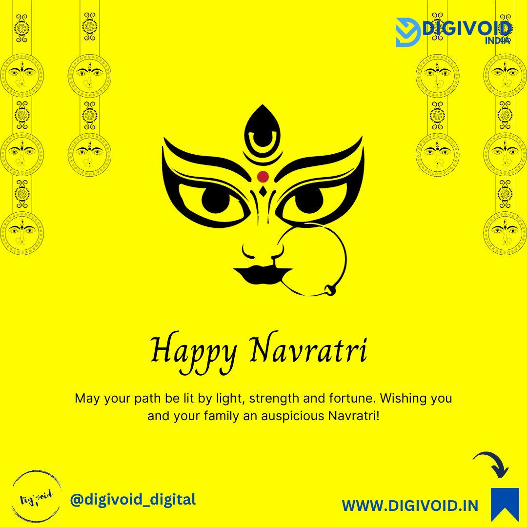DigivoidIndia's tweet photo. "🌟 As the colors of Navratri illuminate our lives, Digivoid India brings vibrancy to the digital world. Wishing you a fruitful Navratri! 🌈📊 #HappyNavratri #DigivoidIndia" #JaiShreeRam #DigitalMarketing #Marketing #digitalmarketingagency https://t.co/xit6h5f9zP