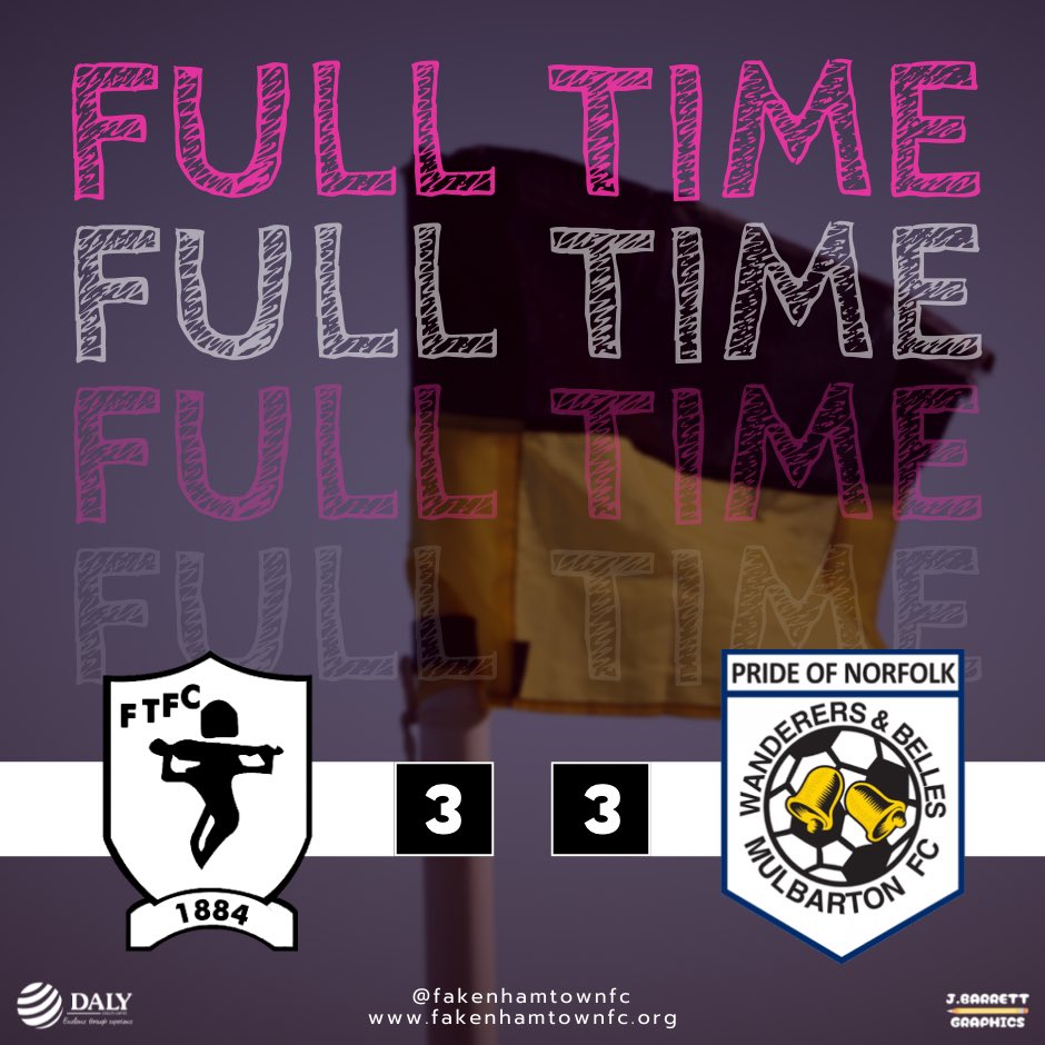 💛🖤FULL TIME💛🖤

A last minute equaliser gains us a point at home. A much improved second half from the ladies! 

Goals:
⚽️Sophie Lubbock
⚽️Chloe Gravett 
⚽️Own goal

Attention now turns to the FA Cup next weekend 🏆

#uptheghosts
👻👻👻
