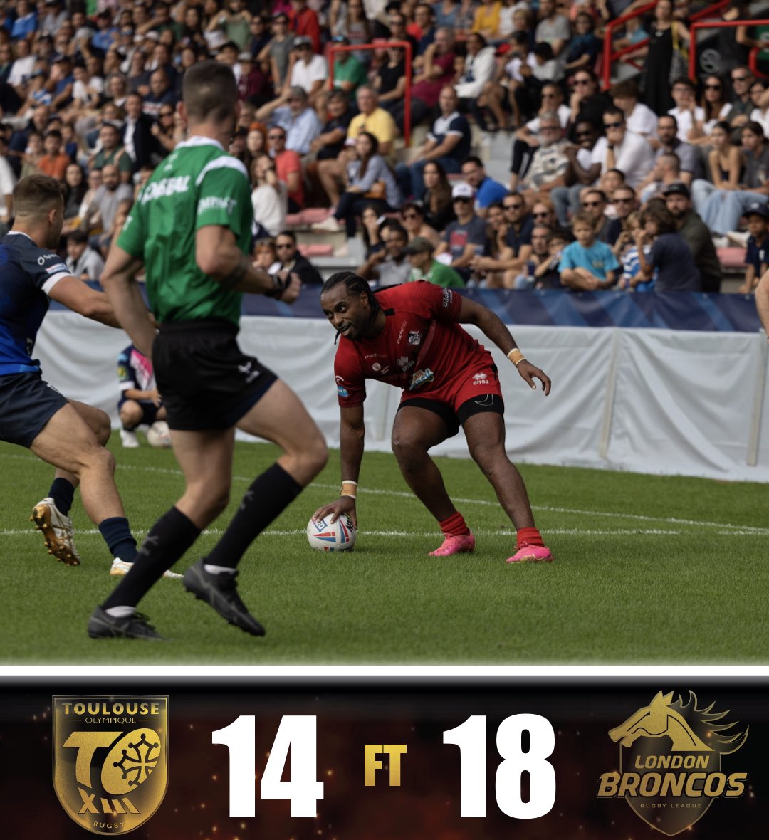 FULL-TIME!!

We Are SuperLeague!!

Tries: Whare, Walker, Macani x2
Conversions: Norman

#WeAreLondon 🏉