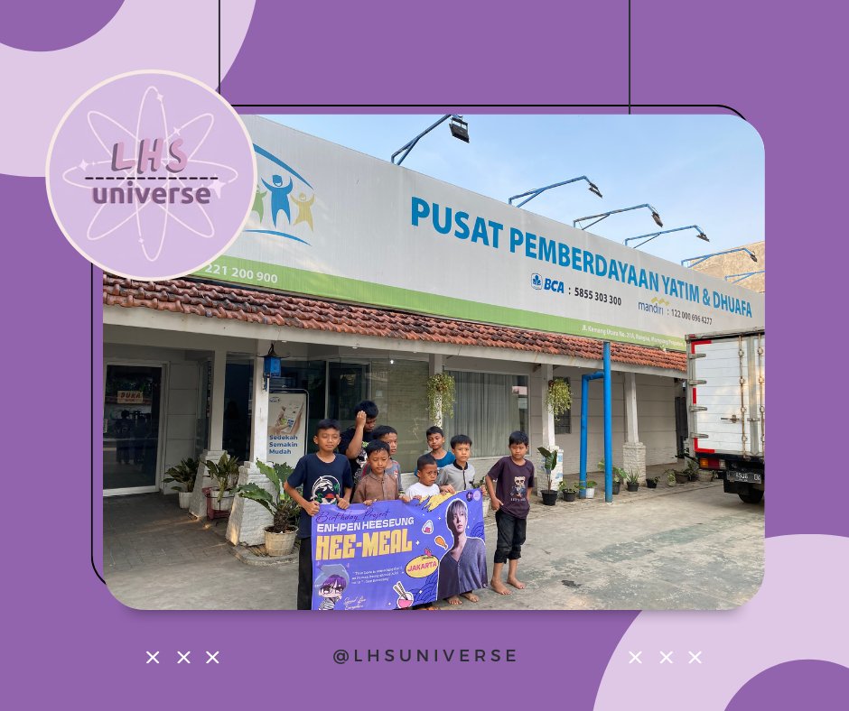 LHSUniverse's tweet photo. HEEDAY 2023 at #HEEWORLD 
                   𝑏𝑦 @LHSUniverse 

HEE-MEAL PART 4 - JAKARTA

We arrived at our final destination 😊 
HEE-MEAL Jakarta disalurkan melalui pusat pemberdayaan Yatim dan Dhuafa. Dan additional kHEEbab special untuk Engene yang turut hadir 🥰 https://t.co/UqDTMNKCXv