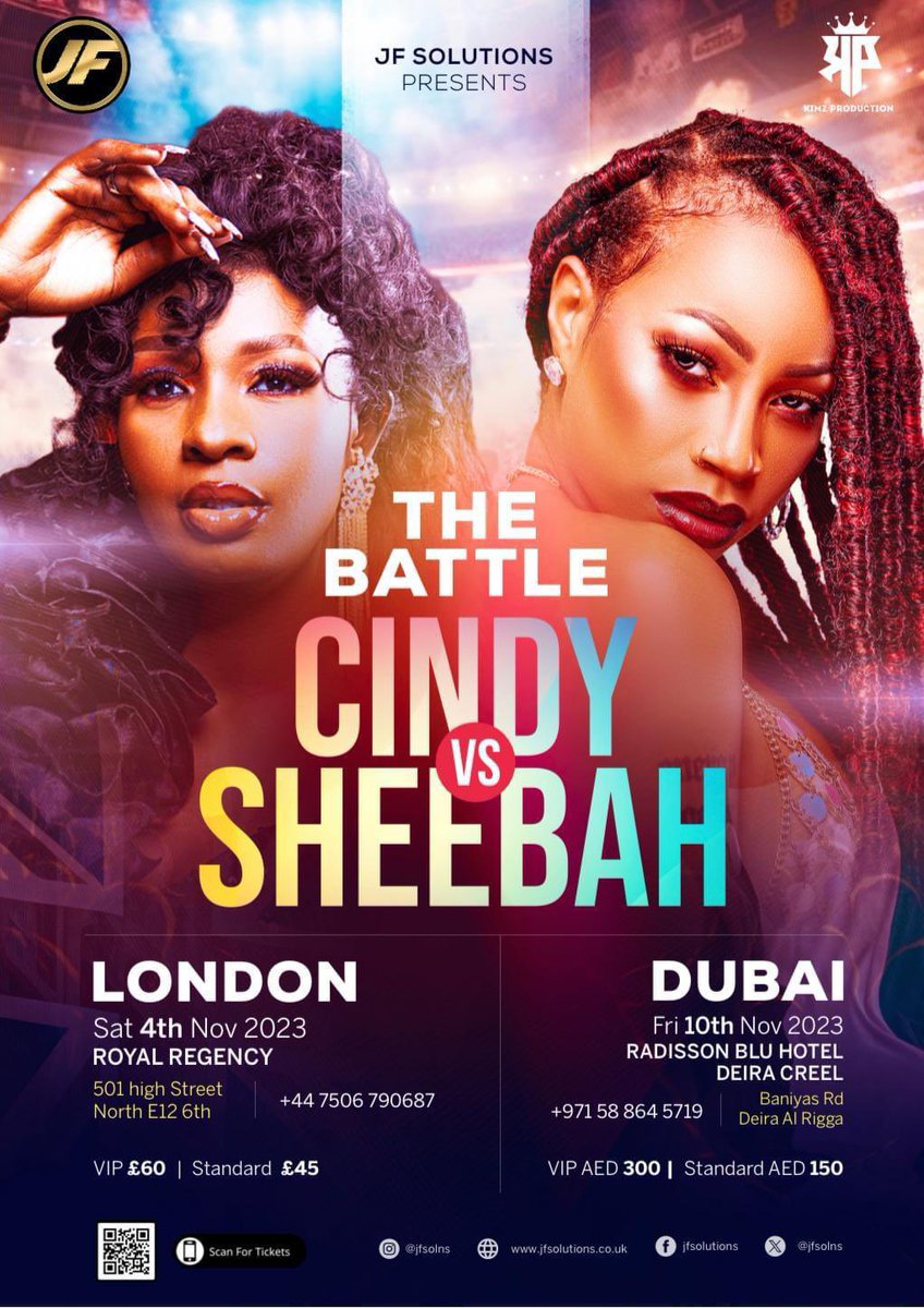 4th Nov LONDON 🔥

10th Nov DUBAI🔥

#SHOWTIME🔥🔥 <a href="/jfsolns/">JF Solutions</a>