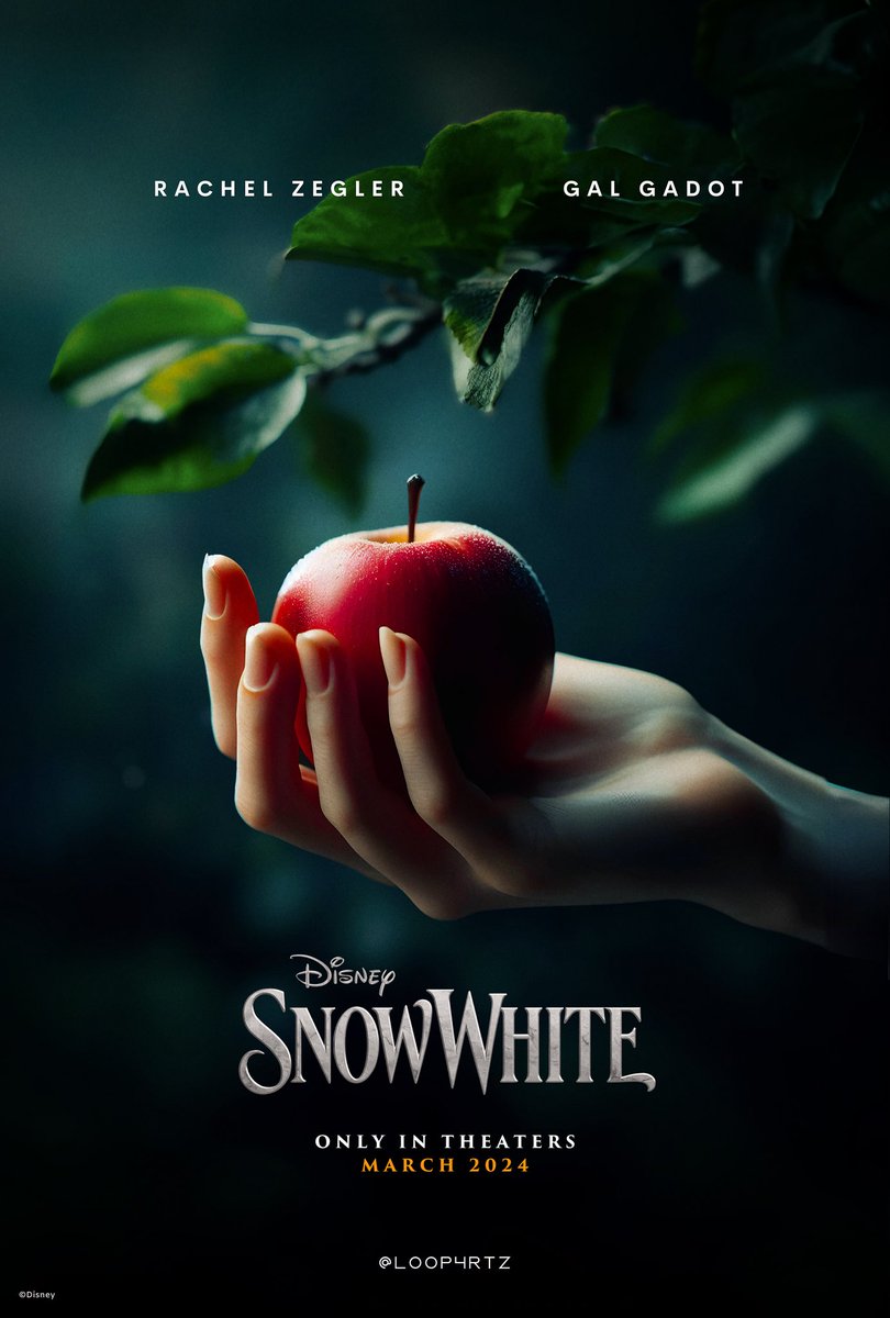 Loop4rtz's tweet photo. Fala, mágico espelho meu: quem é mais bela do que eu? #SnowWhite #BrancaDeNeve

Meu pôster de 'Branca de Neve'! 🍎🗡️ https://t.co/9Jw71PCZhT