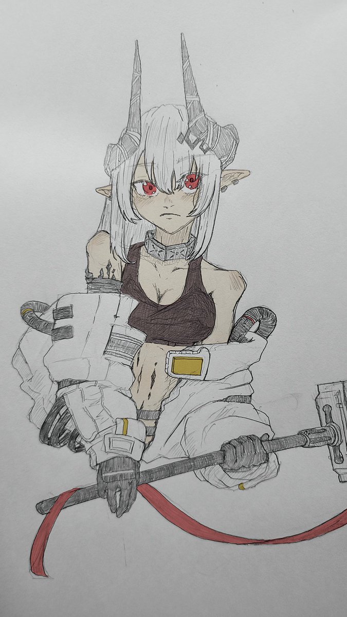 ui_understand's tweet photo. マドロック!!  #アークナイツ  #アナログ絵   #絵描きさんフォロバ100 https://t.co/IpTr0TGdCD