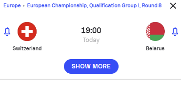 InplaytipM's tweet photo. Euro Championship Qualification Special BET

Switzerland Win &amp; MT over 2.5

Lets goo https://t.co/Gus3YyJqC6