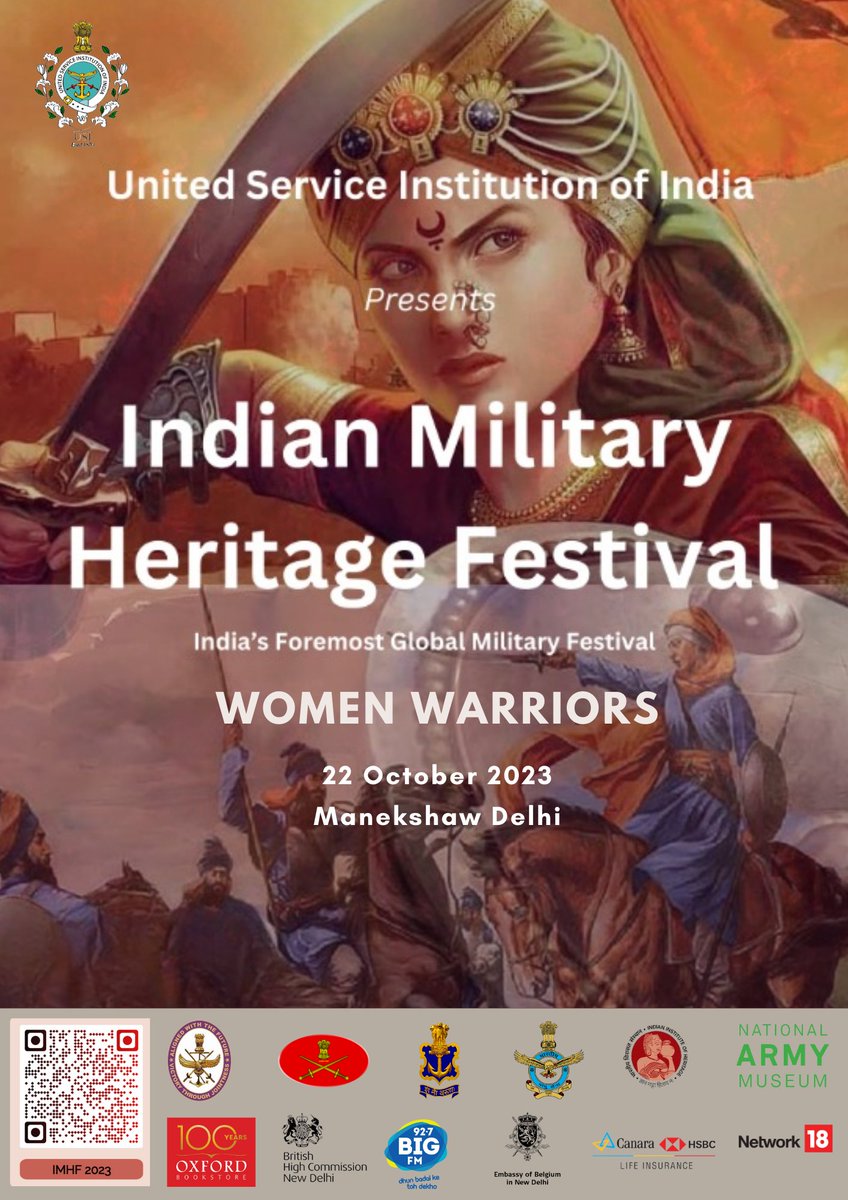 Celebrate the spirit of 'Women Warriors' at the Indian Military Heritage Festival on 22 October. Join Nandini Sengupta and Tanvi Srivastava as they share remarkable stories of courage and resilience. #WomenWarriors #CourageAndResilience @AuthorNandini @tanvisrivastava