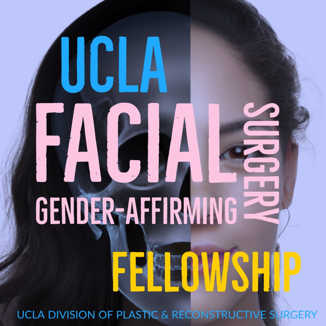 I am so excited to announce the <a href="/UCLA/">UCLA</a> Facial Gender-Affirming Surgery Fellowship!! For all graduating plastic &amp; reconstructive surgery residents, come hang out with us in Los Angeles for an AWESOME year!! 
Details: acaplasticsurgeons.org/jobs/?jobID=40…