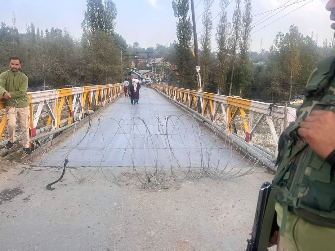 Bridge at main town Beerwah has been damaged. The bridge has been closed for all kinds of vehicular traffic to avoid any mishap. Repair work is going to start very soon.The public is requested to cooperate by taking necessary diversions and avoid crossing this bridge.
SDM BEERWAH