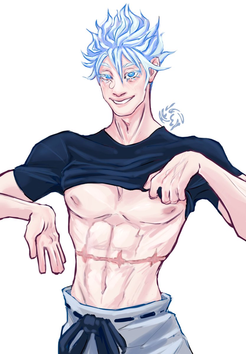 hey jjk fandom i fixed y’all’s boyfriend 

#jjk #jjkfanart #SatoruGojo #jjkspoiler (question mark???)