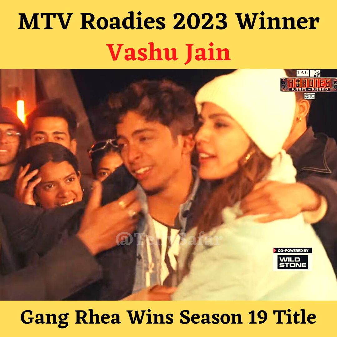 MTV Roadies Season 19: Karm Ya Kaand Winner is #VashuJain from Gang #rhea 🔥🎉

Many Congratulations to #Vashu and #RheaChakraborty  you are well deserved Winner ❤️

#mtvroadies #mtvroadieskarmyakaand #roadiesseason19 #karmyakaand #roadieskarmyakaand