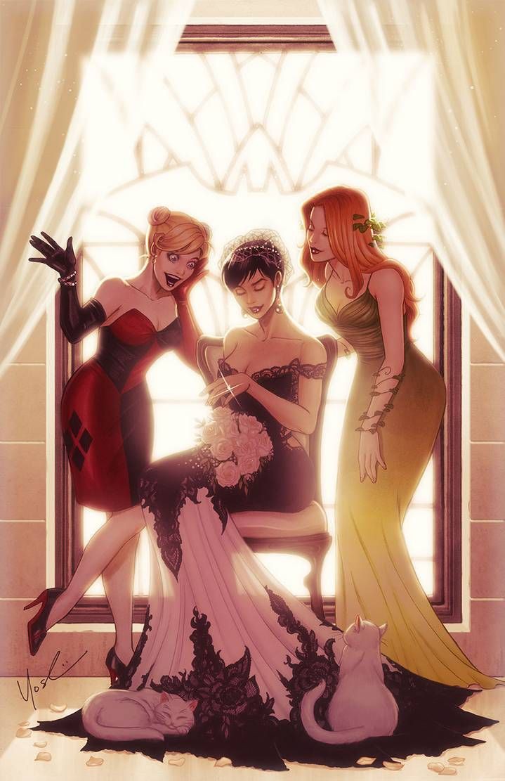 DCPostsArchive's tweet photo. Harley Quinn, Catwoman &amp; Poison Ivy by Protokitty // #HarleyQuinn #Catwoman #PoisonIvy https://t.co/qK4AfgB9n6