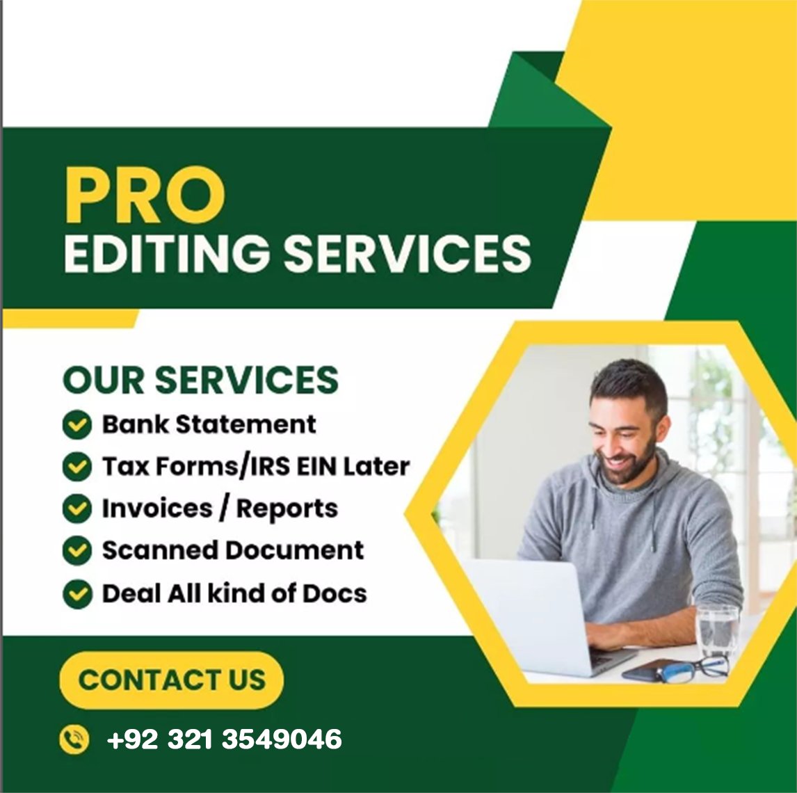 EditingPdf's tweet image. I Edit all types of Confidential, Official and Personal Documents and papers as per your need urgently.
Payment after work done
For Contact and Order DM me by WhatsApp: +923213549046
WhatsApp link:wa.link/j2fovc
#editbankstatement #editbankstatements #bank #statementedit