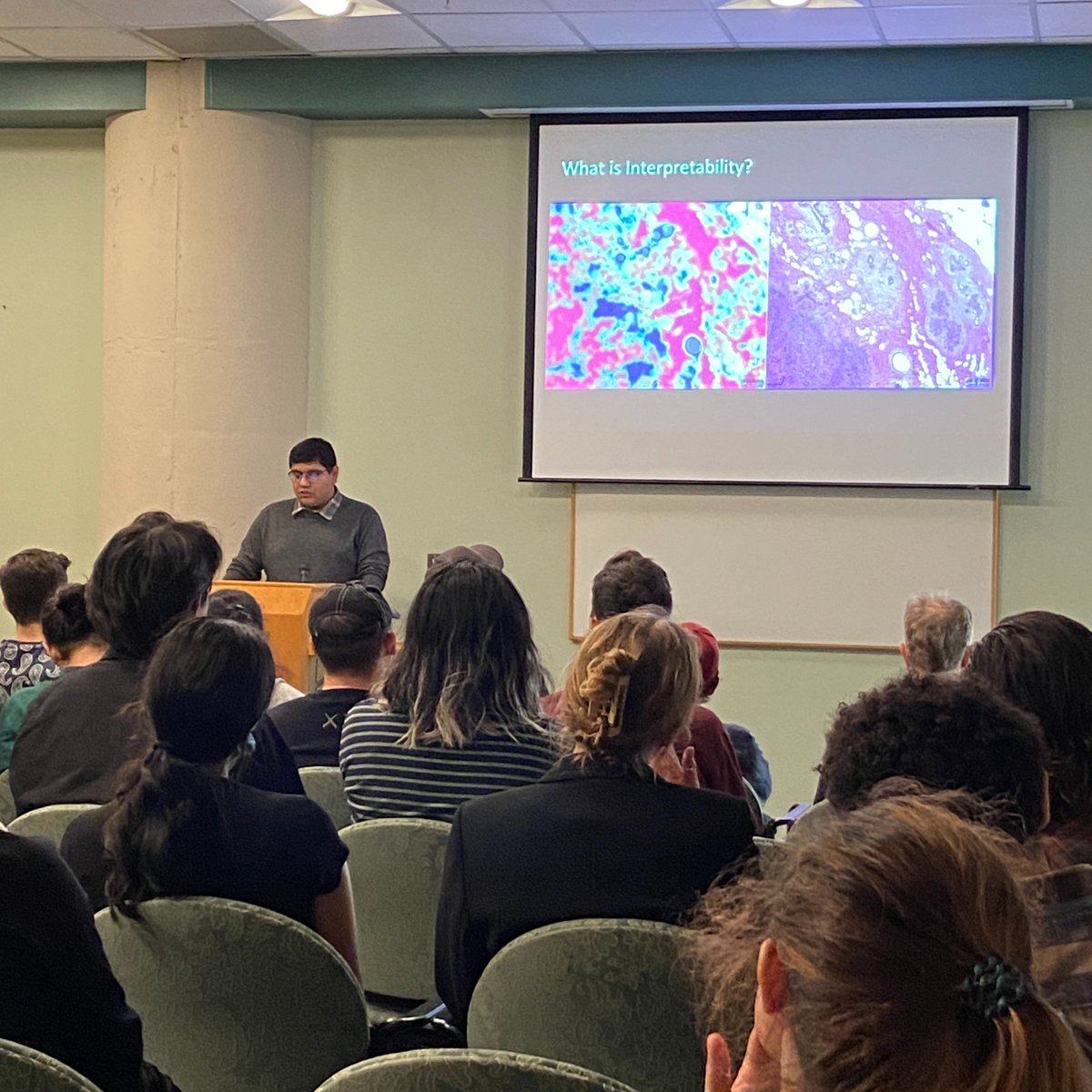 research scientist extraordinaire <a href="/DagobertoPulido/">Dagoberto Pulido</a> presenting his work at <a href="/MGHMartinos/">MGH Martinos Center</a> science on tap