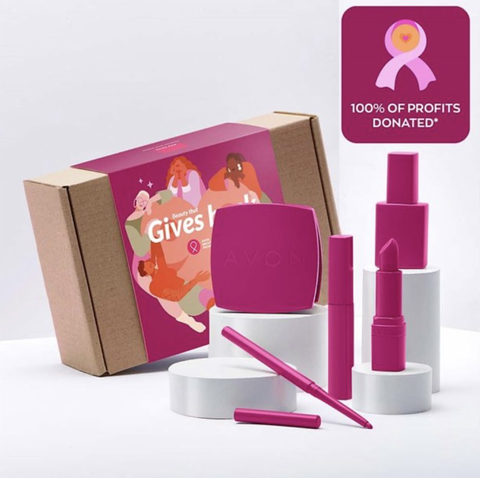 MarilynsShampoo's tweet photo. #avon #BreastCancerAwarenessMonth all the items below either go 20% or 100% towards breast cancer charity these items 👇🏻are all in the #Avon October brochure which you can find on my page 🩷👇🏻 https://t.co/fF9jSGMzGe