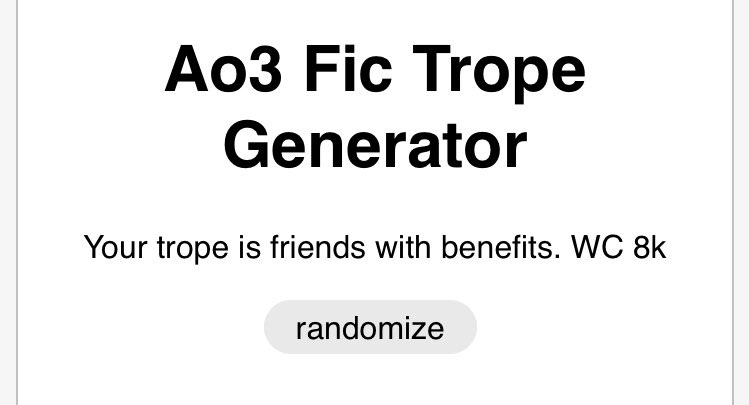 sounds about right. this is every single one of my WIPs