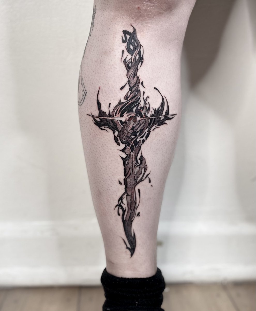 vacuum_chan's tweet photo. some cool tattoos i’ve done in the last couple of months 👹 https://t.co/pAGlUhnEqI