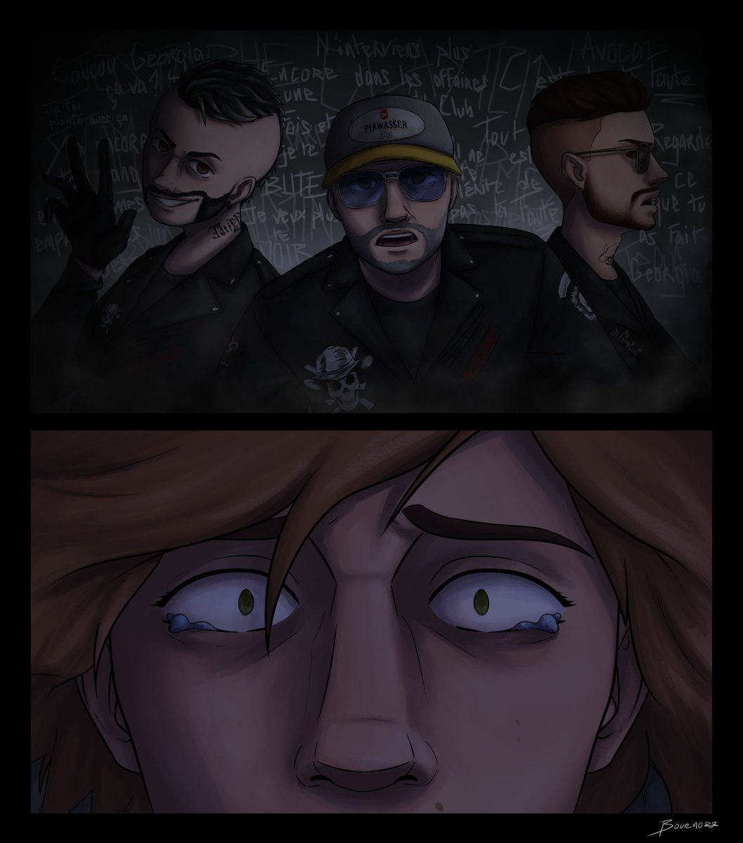 #Failytober2 
J'ai pas eu le courage de faire la 3e image, mais le voilà enfin

Jour 5 : Cauchemar - Georgia Delyle (Devon Piers, Jake Daly, Jean Durand)
#FailyV