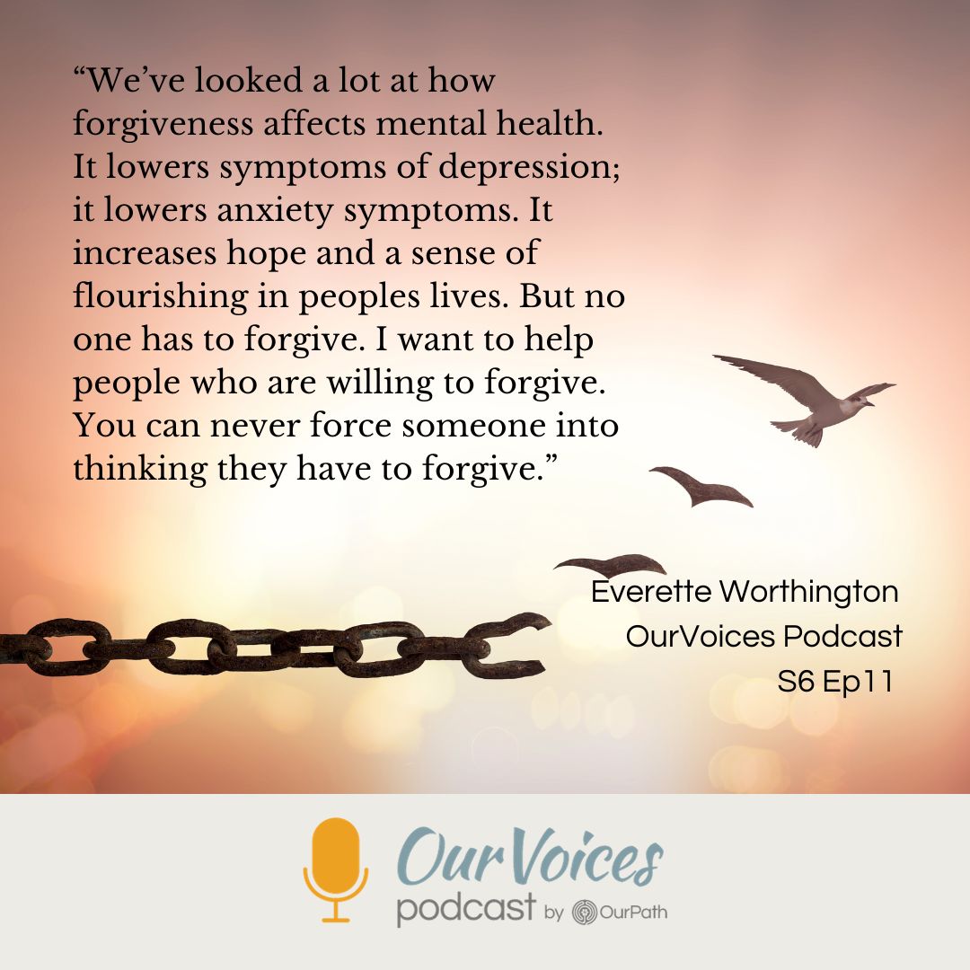 OurPathOrg's tweet image. In this illuminative conversation with Professor Everette Worthington, we learn the science and research behind forgiveness - what it is, how to do it, and why it matters for our health and wellbeing.

bit.ly/OPOVs6ep11