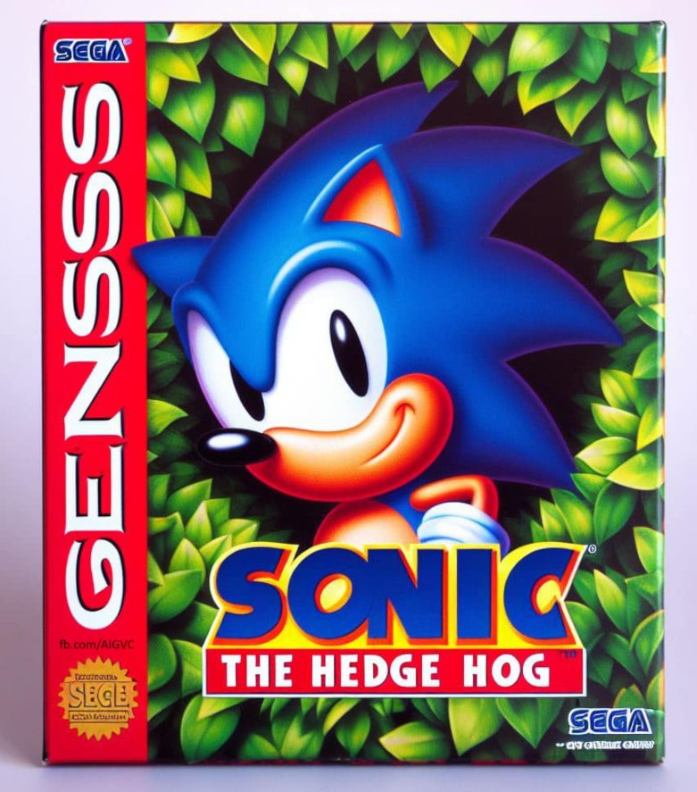 AIGenGames's tweet photo. Title: Sonic the Hedge Hog
Genre: Adventure/Strategy
Platform: Sega Genesis
Released in 1994 https://t.co/hzSI9SEtNq