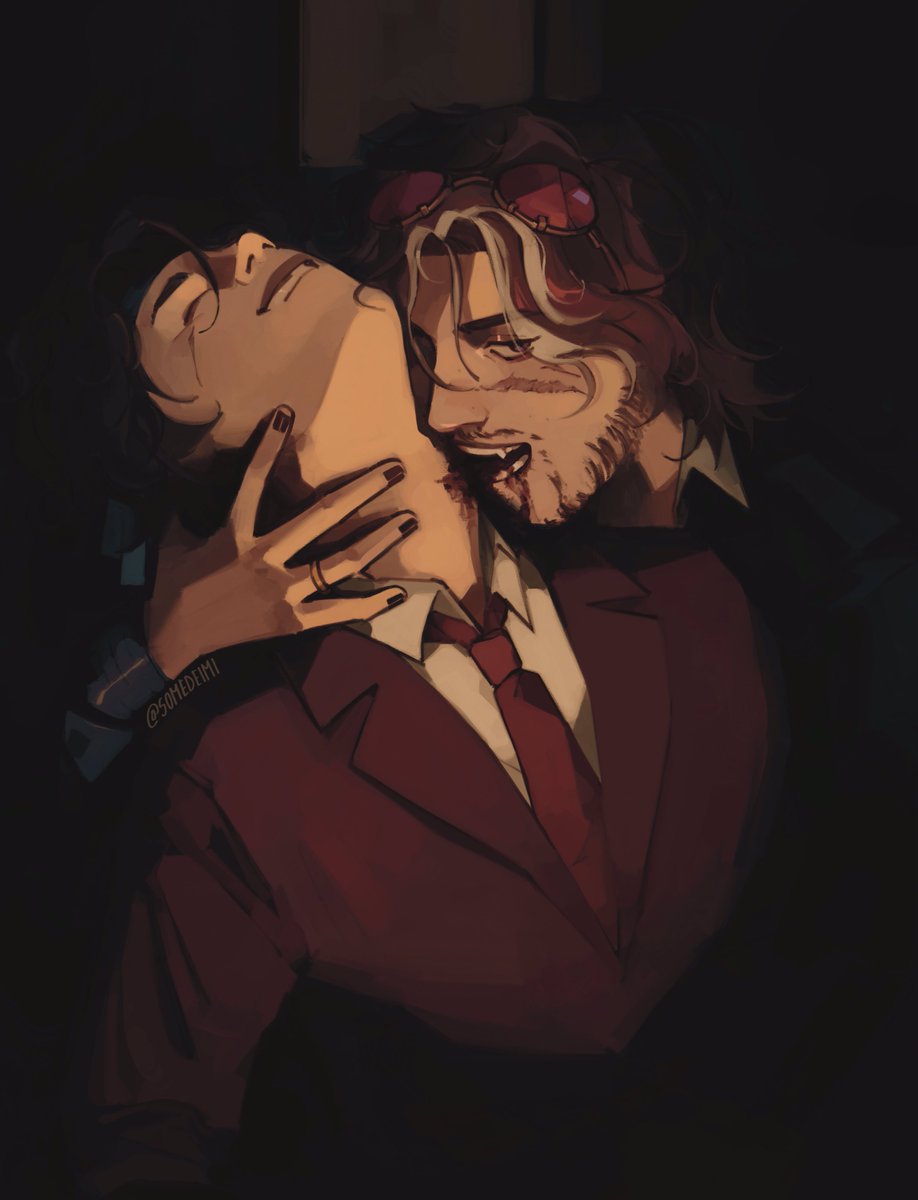 somedeimi's tweet photo. Slurp 
 #QSMPHalloween #qsmpfanart #guapoduo https://t.co/7cMZcOi2hN