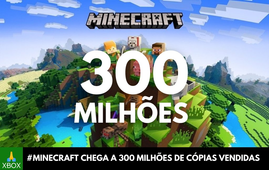 Minecraft vende mais de 300 milhões de cópias e celebra com novidades