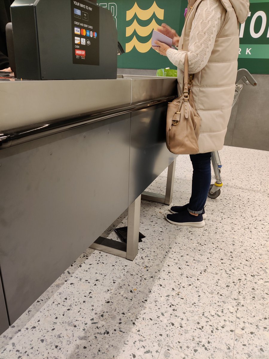 .<a href="/marksandspencer/">M&S</a> I've just been to your newly refurbished Handforth Dean store, are wheelchair users no longer welcome? Not a single till is accessible, every knee recess is gone and there are no self service tills at an accessible height 🤷🏻‍♀️ #TakingTheDis