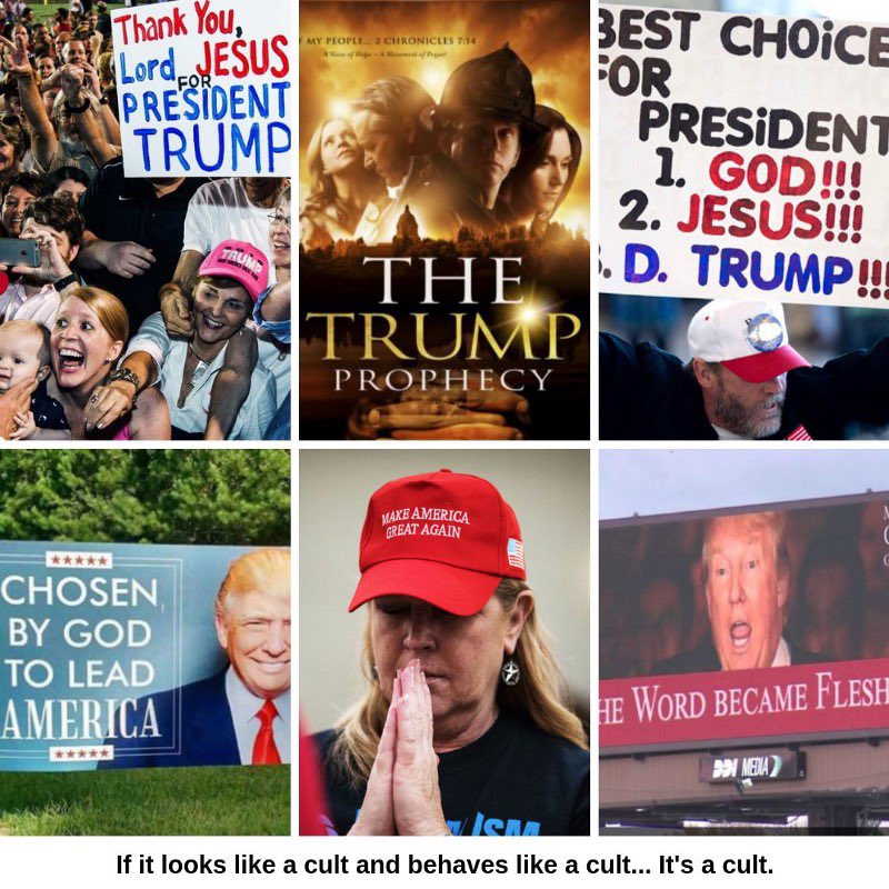If the evangelicals think that Trump is chosen by their GOD, then they have become a cult that no longer qualifies as a non-profit organization that can claim tax-exempt status. It's time for them to pay up!