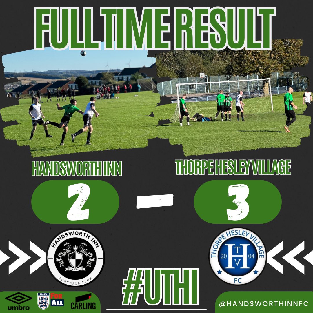 FCHandsworthInn's tweet photo. With a lot of players missing and an injured keeper we was down to bare bones this week but should have got the job done as we played 10 men but just not good enough

@AdamMcC32823609 ⚽️
@billam11 ⚽️

Scott Stevens 🅰️
@jaydenf122 🅰️

MOTM | @jaydenf122
@Rdslfootball || #UTHI ⚫️🟢 https://t.co/sDVUzi0DaH