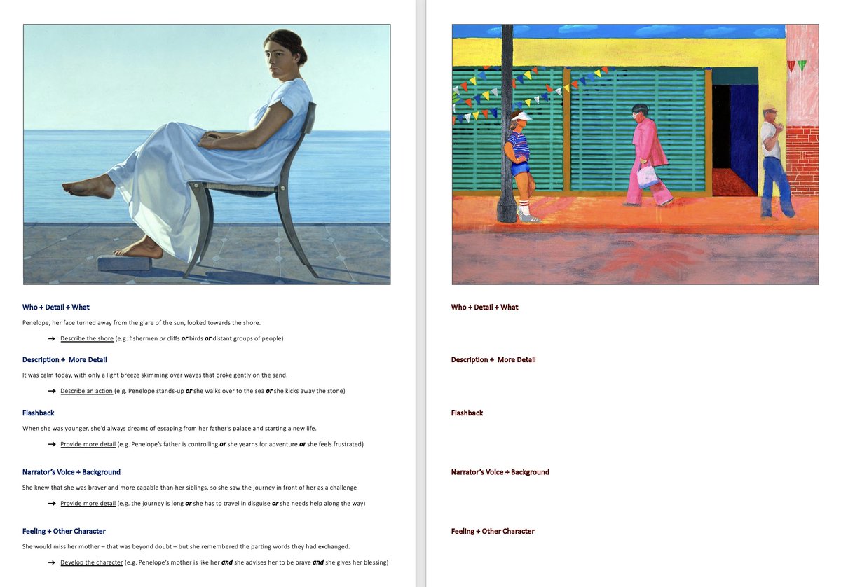 A worksheet designed to help students vary the structure of their sentences for creative writing douglaswise.co.uk/sentence-struc… All credit to <a href="/ChrisYoules/">Chris Youles</a>, author of Sentence Models for Creative Writing, for the inspiration