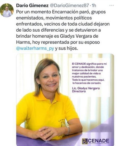 Alcides16426116's tweet photo. Nuestro reconocimiento y gratitud a la Lic Gladys Vergara🙏, felicitaciones por este reconocimiento a su arduo trabajo, en favor de las personas en condición de vulnerabilidad.. como familia de cenade💙🙏 https://t.co/cOx21luHqE