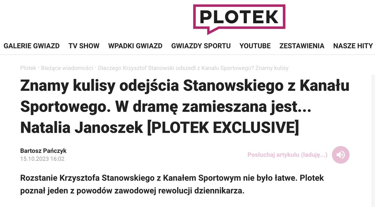 Krzysztof Stanowski tweet media