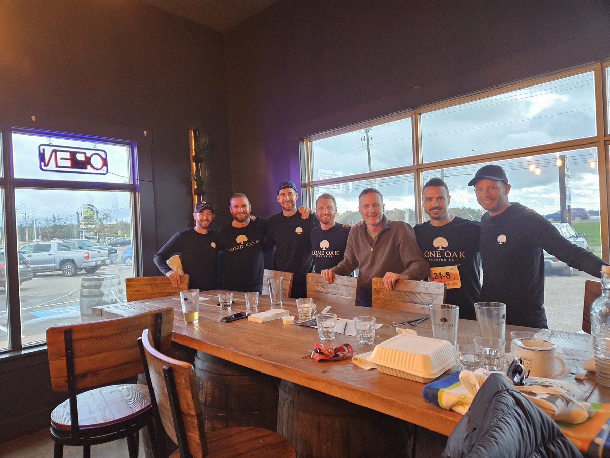 Congrats to Team <a href="/loneoakbrew/">Lone Oak Brewing Co</a> for winning the PEI Marathon Corp Relay!!