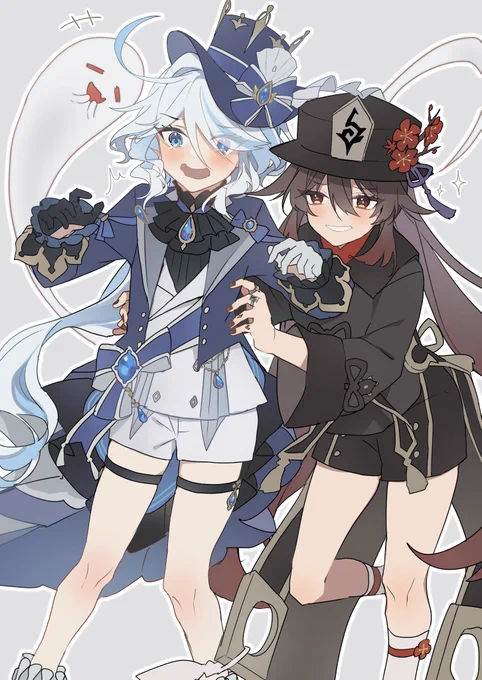 フリーナちゃんと胡桃 #Furina  #HuTao