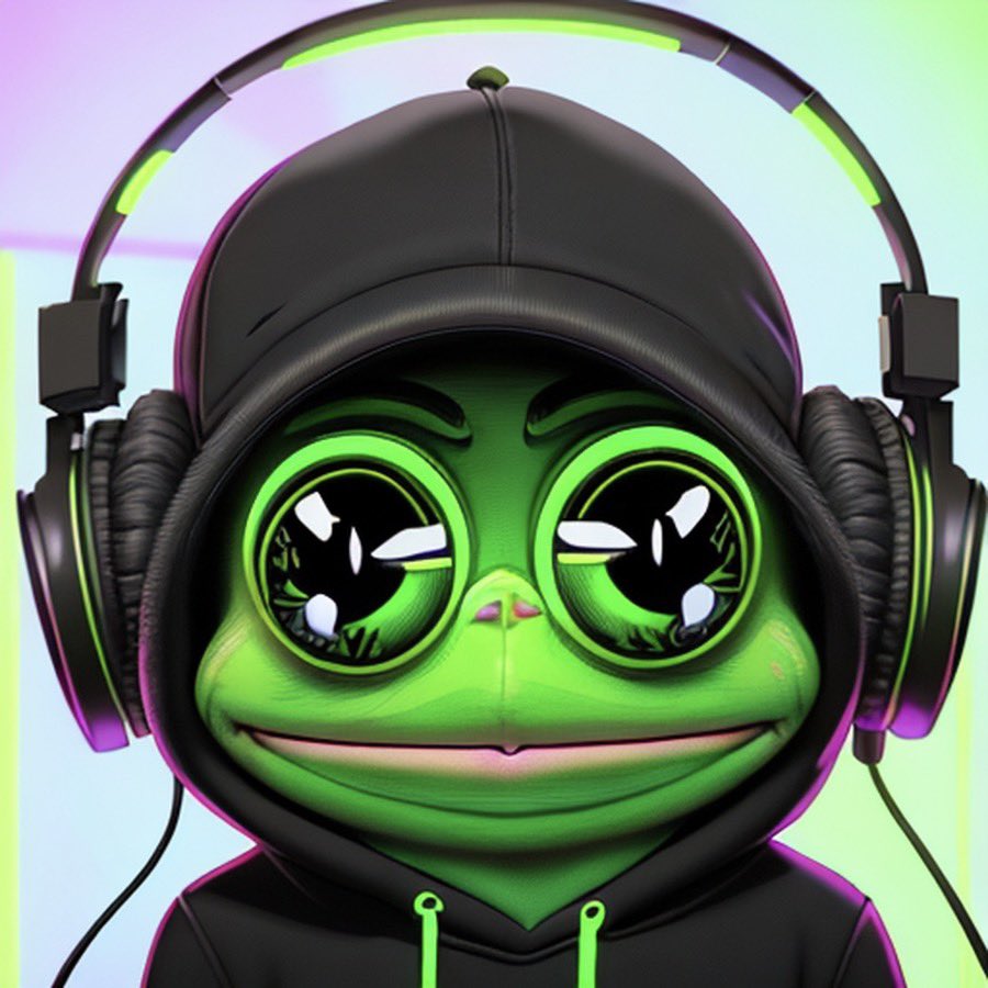 highfipepe's tweet photo. It’s music Sunday and #pepe always has his headphones on 🎧 🎶 
What are you vibing to? 

https://t.co/YSpbhpCDy6 https://t.co/pdT2ZJs5W7