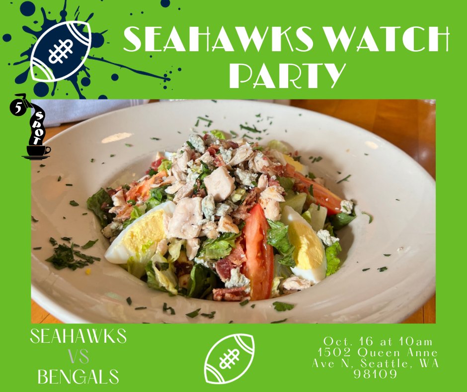 5spotseattle's tweet photo. Hey 12s! 🏈 It's game day and you know what that means – time for a Seahawks breakfast! 🍳🥓
#GoHawks #GameDayVibes #SeattleSeahawks #BreakfastOfChampions #5Spot https://t.co/kFjAuYPX4g