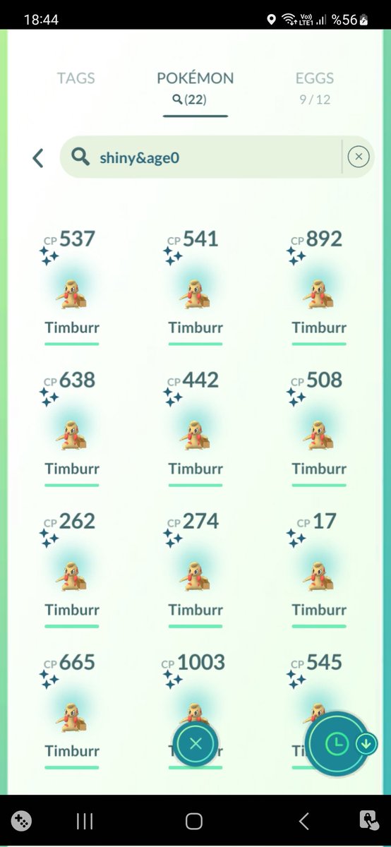 kingdeoxys_tl50's tweet photo. 22 Shiny Timburr in 3 Hours ✨ 

#ShinyPokemon #ShinyCheck  #PokemonGO #PokemonGOApp #ポケモンGO #色違い #Timburr #TimburrCommunityDay
#PokemonGOCommunityDay #AdventuresAbound #ドッコラー https://t.co/18vR0uvc0S