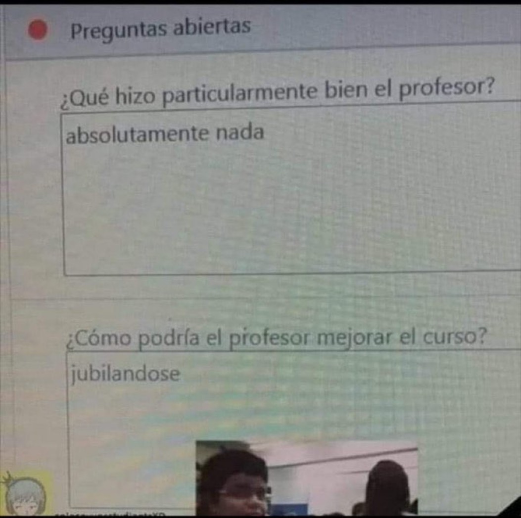 carlaarodrigzz's tweet photo. yo calificando a mi profe https://t.co/OwVrS9dLLX