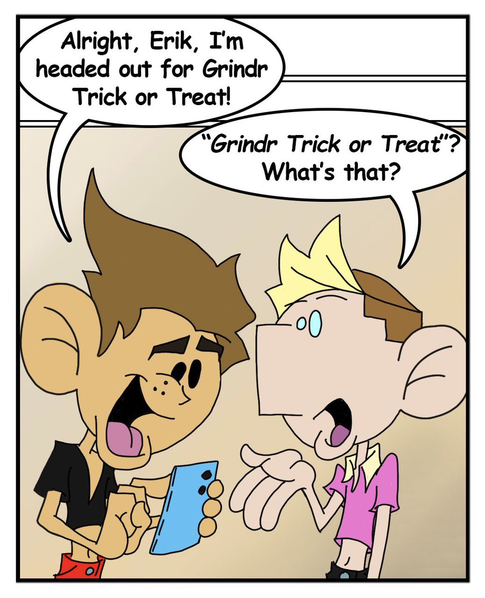 ComicFabulance's tweet photo. Lance goes Trick or Treating…

#gay #gaycomic #gaycomics #gaywebtoon #gaywebtoons
#comicstrip
#gaycomicstrip #lgbt #lgbtq #lgbtcomic #lgbtcomics #lgbtcomicstrips #lgbtcomicstrip #gaycomiccharacters #gayboy #comicsgays  #gayboy #gaymen #gaytwitterr #grindr https://t.co/TTZxzeRXL0