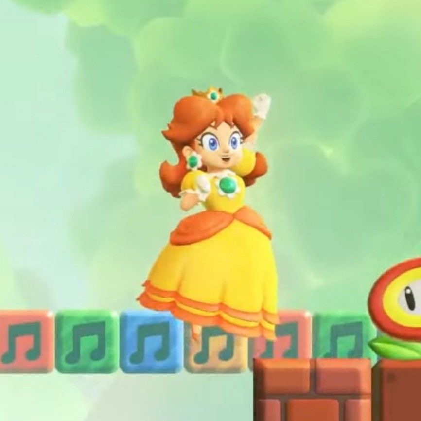 skrunkleotd's tweet photo. the fifth skrunkly of the day is daisy from the mario franchise ! she is bisexual and uses she/they ! (all hc) https://t.co/73W1XU4jJe