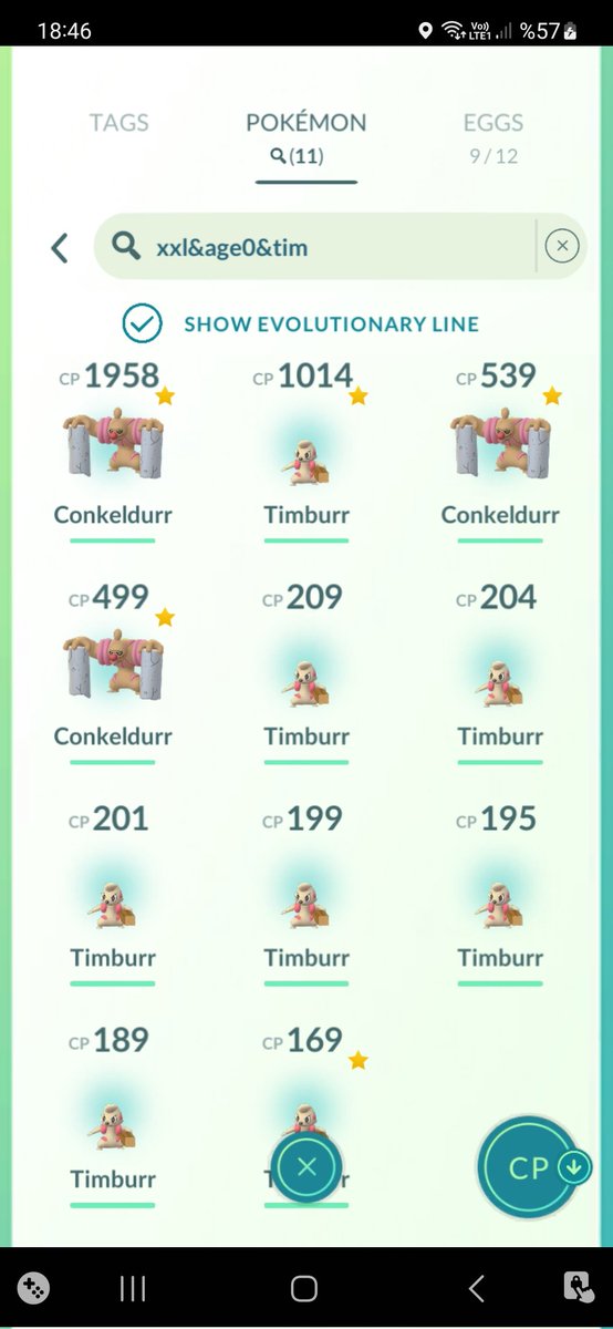 kingdeoxys_tl50's tweet photo. 11 XXL Timburr in 3 Hours ❌❎L

#ShinyPokemon #ShinyCheck  #PokemonGO #PokemonGOApp #ポケモンGO #色違い #Timburr #TimburrCommunityDay
#PokemonGOCommunityDay #AdventuresAbound #ドッコラー https://t.co/tNjBwG4MS6