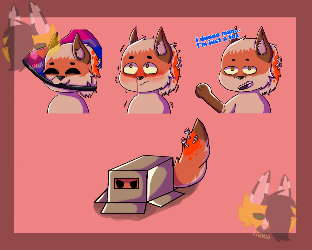 Liwku2's tweet photo. Giga emote pack for @ZelsonGames 

#furry #fox #cute #silly #goofy #emotes #emoteartist #DigitalArtist #digitalart #furryart #furryartist #Stickers https://t.co/rie4fA73M0