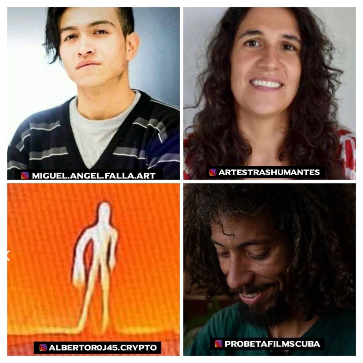 Conoce las obras de #MigelAngelFalla #Artestrashumantes #Franklahera #AlbertoRojas