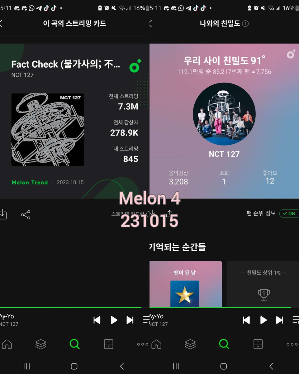 infoteam127's tweet photo. [MELON CREW] 
15/10/2023
20 TIM
(1-4)

#MelonCrew #StreamingCrew127 
@127Fund https://t.co/A70ccYt2cH